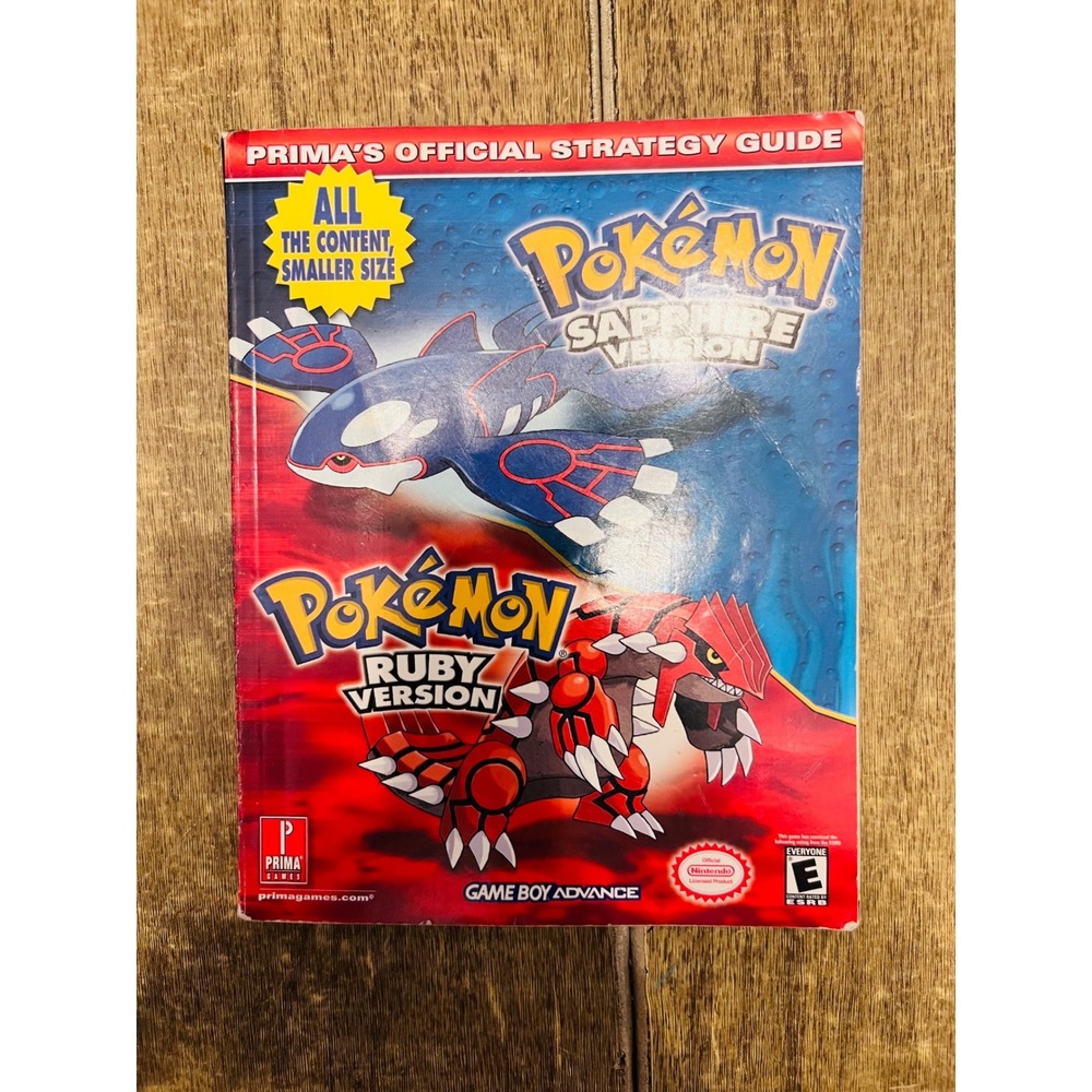 Prima Official Strategy Small Guide Pokemon Sapphire + Ruby Version GBA Book '03